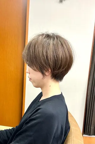 ショート カラー パーマ HERSHE by apollo所属・✨美髪矯正&ショート の小林✨のヘアスタイル