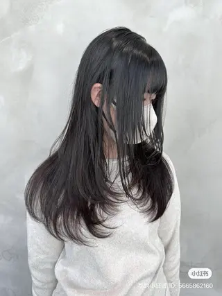 セミロング レイヤー/ハッシュ 渋谷/サッタのヘアスタイル