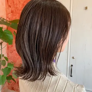 ミディアム カラー 、 、のヘアスタイル