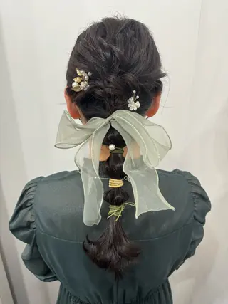 ロング ヘアアレンジ 🌷名駅／髪質改善 ヘアセット/モネ🌷のヘアスタイル