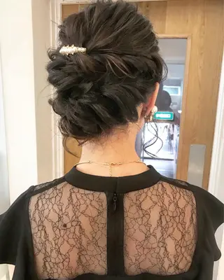 ミディアム ヘアアレンジ クニモトハルナ ボブ/柔らかカラーのヘアスタイル