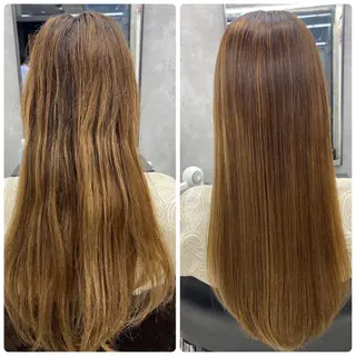 ロング カラー すぐ巻ける縮毛矯正 🍀勝倉　麗のヘアスタイル