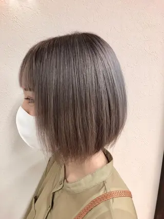ショート カラー ダブルスキルエクステ /羽エクステ白石宇由のヘアスタイル
