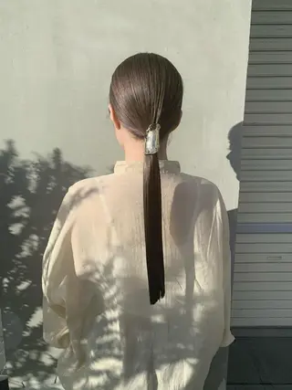 ロング カラー ヘアアレンジ Nikiita リコのヘアスタイル