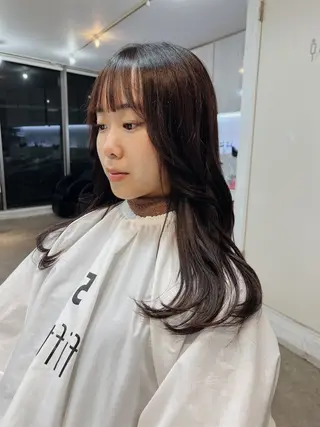 ロング カラー パーマ ヘアアレンジ ショートヘア原宿 fifth コシのヘアスタイル