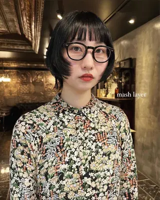 ショート カラー haco＋所属・圧倒的デザイン力 店長🎨RENAのヘアスタイル