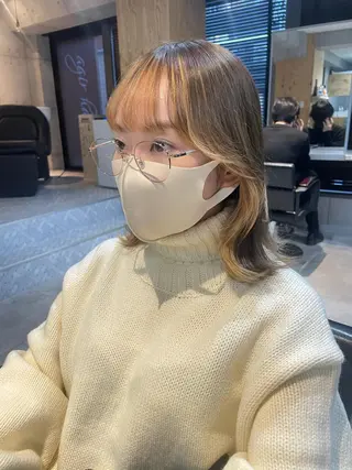 セミロング オオカワユウキ 🎀newi池袋のヘアスタイル