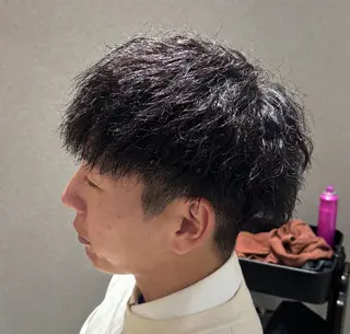 パーマ メンズ メンズ特化 ulus高森蓮のヘアスタイル