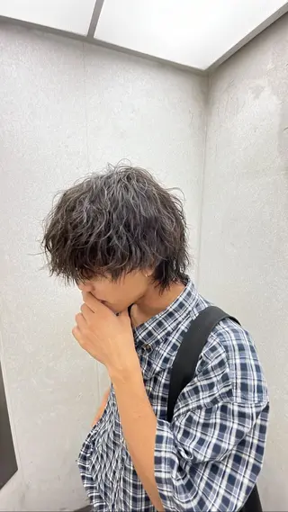 パーマ メンズ 藤野 友杏那のヘアスタイル