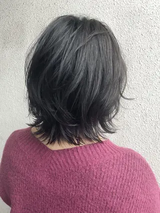 ミディアム カラー 髪質改善/艶髪/ 木山ゆかりのヘアスタイル