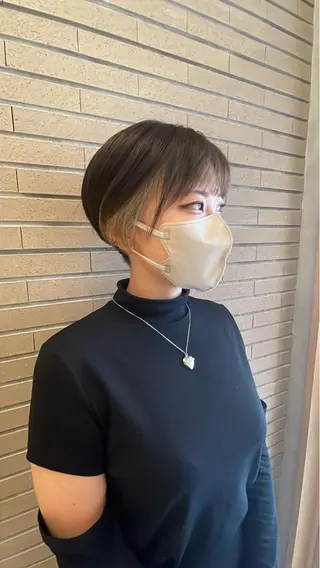 ショート カラー ハイトーン×髪質改善 KENTAのヘアスタイル
