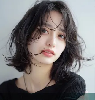 ミディアム カラー パーマ アートディレクター のぐちのヘアスタイル