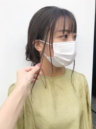 セミロング カラー HARUNA/ミセス 大人ショートヘアのヘアスタイル