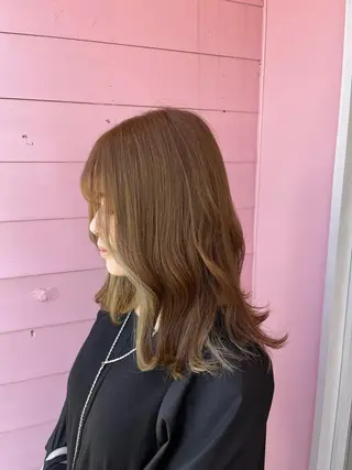 ミディアム ☁️彦坂唯有/ 透明感カラー☁️のヘアスタイル