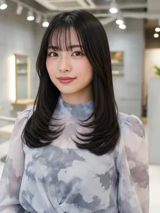 ロング 似合わせボブ✖️ 韓国レイヤー✨小関のヘアスタイル