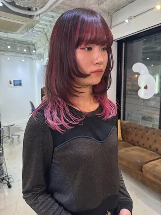 セミロング ラフパーマ/ボブ/ 似合わせヘア/ショウのヘアスタイル