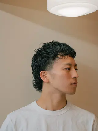 ミディアム カラー パーマ メンズ 🔗メンズサロン🔗 Kieのヘアスタイル