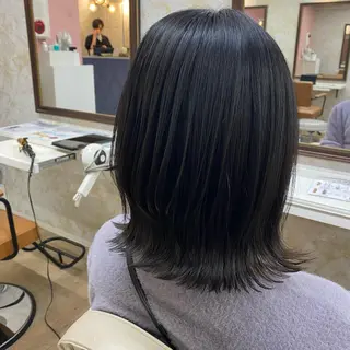 ミディアム 【ハイライト】 YUYAのヘアスタイル