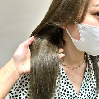 カラー 森 🫧大人可愛い 顔周りレイヤー🎀のヘアスタイル