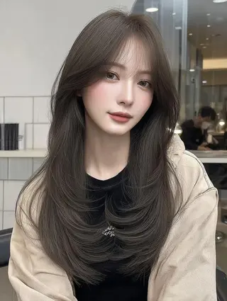 セミロング 🌈村松滉太髪質改善 レイヤーカット🌈のヘアスタイル