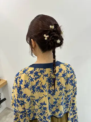 ロング ヘアアレンジ レイヤー/ナチュラル 💐nao.のヘアスタイル