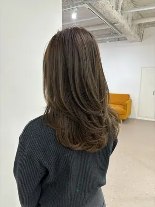 セミロング カラー 似合わせ美髪ヘア✨ 天王寺．阿倍野🌈のヘアスタイル
