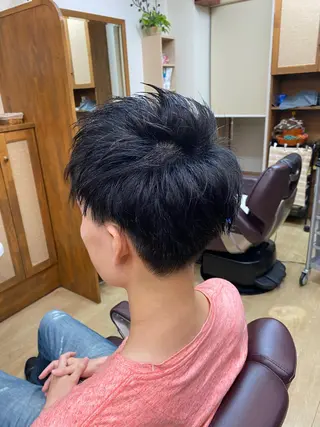 ショート メンズ 浅見 天翔のヘアスタイル