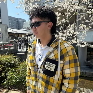 ショート メンズ 希佳/メンズ ハイトーンカラーのヘアスタイル