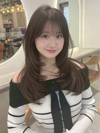 ロング きむらさくら/透明感 /レイヤーカットのヘアスタイル