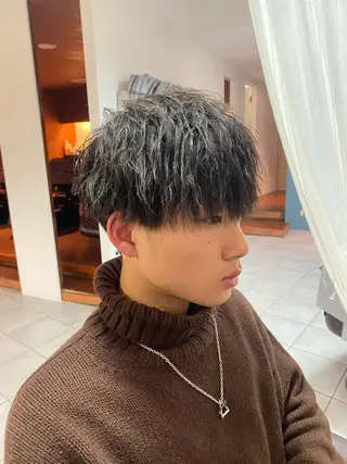 ショート パーマ メンズ ノンダメージサロン/ 北川瑞樹のヘアスタイル