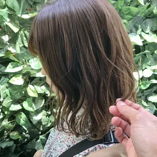 ミディアム カラー ヘアアレンジ 江藤 星史のヘアスタイル
