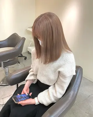 ミディアム カラー ウチダ ユウヤのヘアスタイル