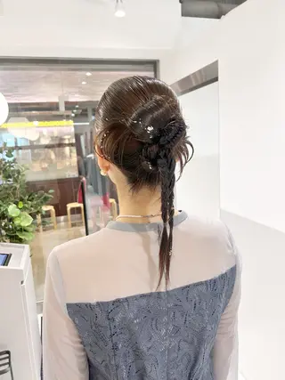 ミディアム ヘアアレンジ 薄田 珠美のヘアスタイル