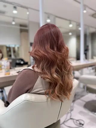 セミロング 韓国レイヤー×透明感 カラー/山崎一輝のヘアスタイル