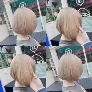 ショート 🤍ムラ修正ブリーチ 🤍原宿/YUUのヘアスタイル