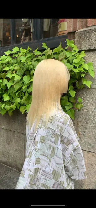 ロング カラー れい🫧 ハイトーン特化のヘアスタイル