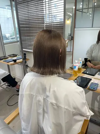 ミディアム カラー 大藤 守遥のヘアスタイル