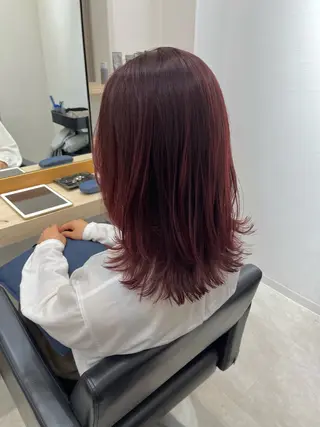 セミロング カラー 【ニュアンスカラー・ 髪質改善】スズキカナのヘアスタイル