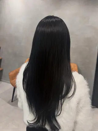 ロング カラー うる艶カラー✨️ 耳ツボ💠mamiのヘアスタイル
