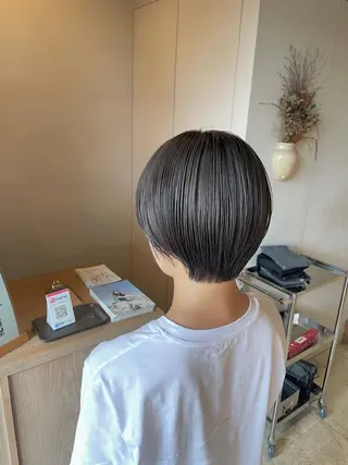 ショート 韓国ボブ👩🇰🇷 小野絢未のヘアスタイル