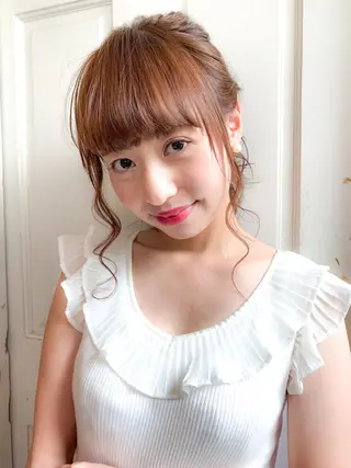 ヘアアレンジ ショート✨ボブ✨代表 新田見美仁のヘアスタイル