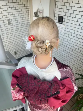 ロング ヘアアレンジ 参列♡デートゆるふわ ヘアメイク🎀みゆうのヘアスタイル