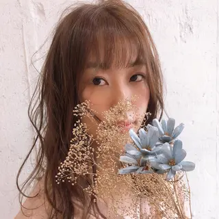 ミディアム カラー ふくだ りさ【ciAo!】のヘアスタイル