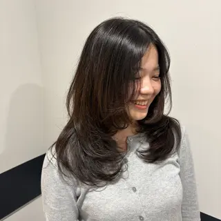 セミロング ボブ/外国人風カラー 🩵mikiのヘアスタイル