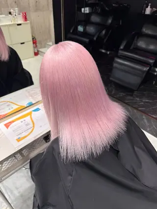 ロング カラー ヘアアレンジ 【🥀履歴修正🥀】 ハイトーン職人/拓真のヘアスタイル