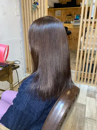 セミロング 髪質改善✨ 角谷　勇のヘアスタイル