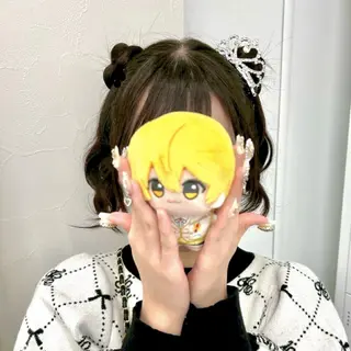 セミロング ヘアアレンジ ヘアメ🎀推しカラー 🥣横浜/しほ🧸のヘアスタイル