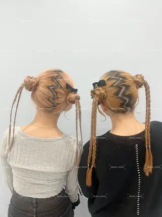 ミディアム ヘアアレンジ Hairset minoriのヘアスタイル