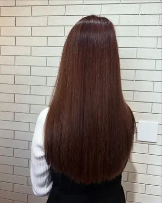 ロング 長田 晴菜のヘアスタイル