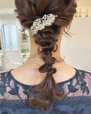 ミディアム カラー ヘアアレンジ マツエク・マツパ アイブロウ 透明感カラー🫧ヘア セット🫧松本菜月の眉毛・アイブロウイメージ